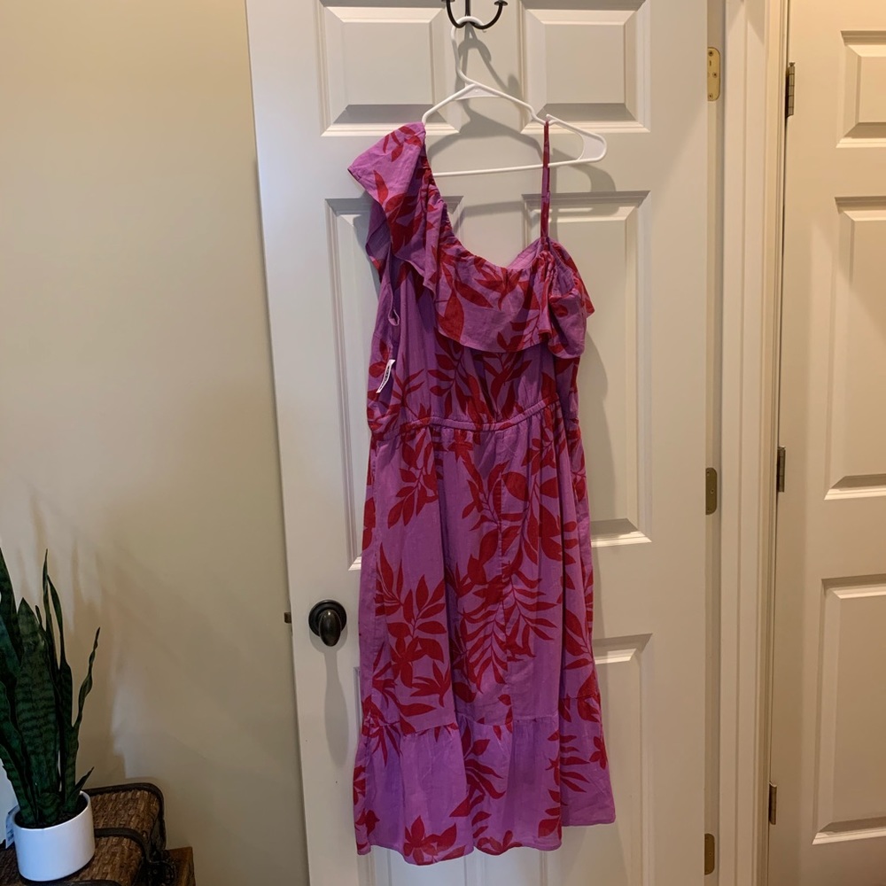 NEW Old Navy dress purple floral tropical print